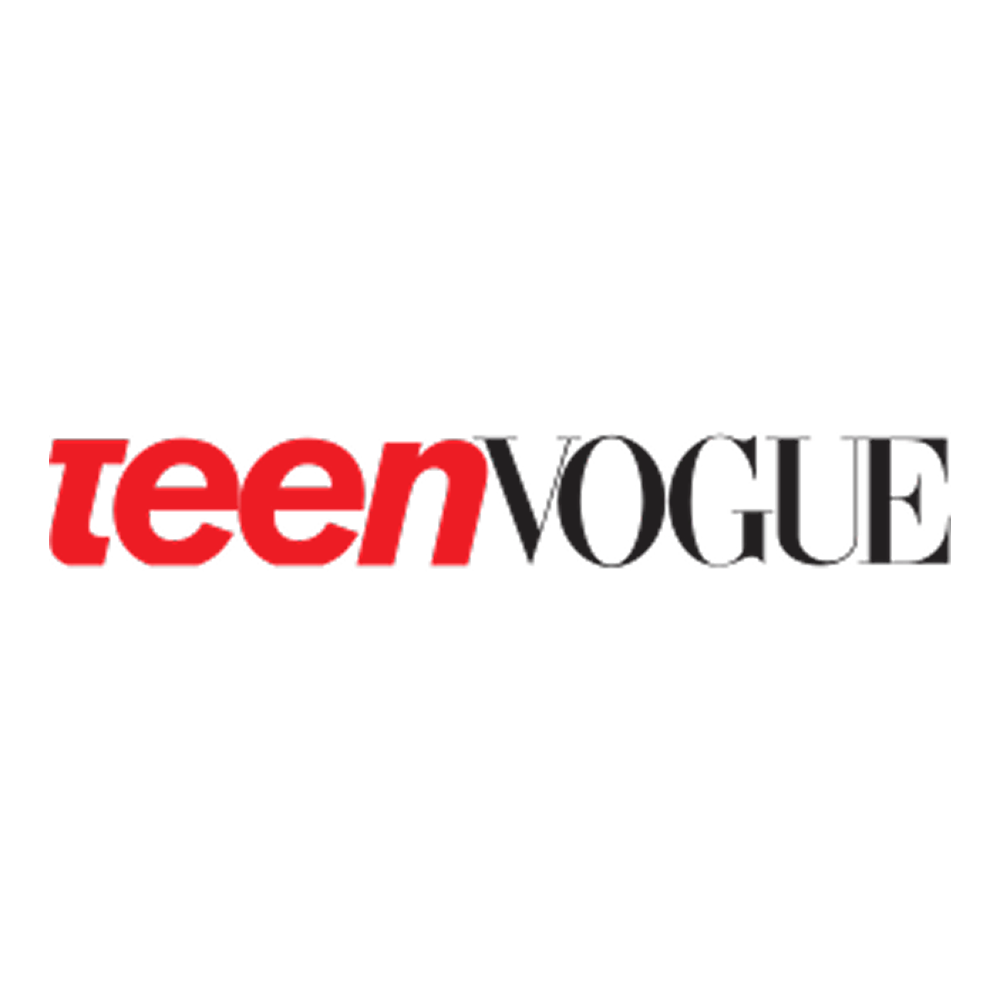 Dr. Liv Kraemer Skincare press logo of Teen Vogue in front of white background